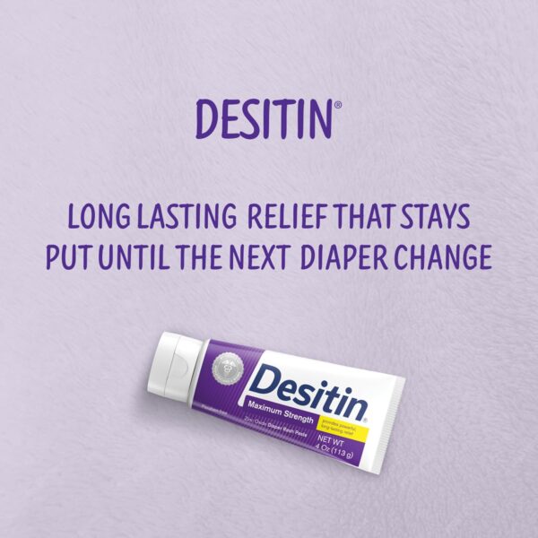 Desitin Maximum Strength Baby Diaper Rash Cream, 40% Zinc Oxide for Treatment - Image 2
