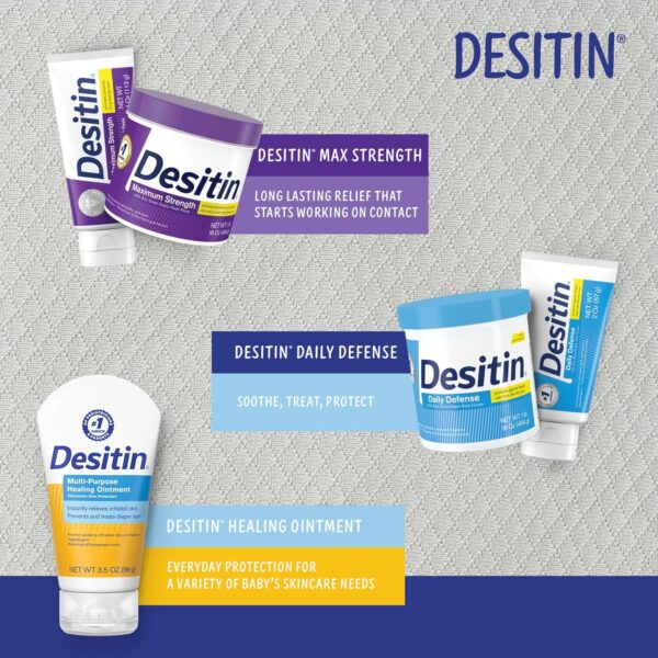 Desitin Maximum Strength Baby Diaper Rash Cream, 40% Zinc Oxide for Treatment - Image 4