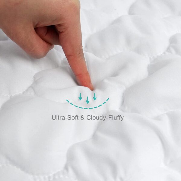 Crib Mattress Protector Sheets Fitted Waterproof Crib Mattress Pad Cover - Image 2