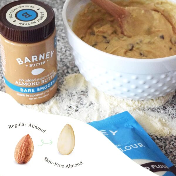 Barney Butter Almond Butter, Bare Smooth, 16 Ounce Jar, No Added Sugar or Salt - Image 2