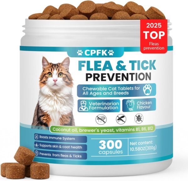 Chewable Flea Treatment for Cats Flea and Tick Prevention for Cats